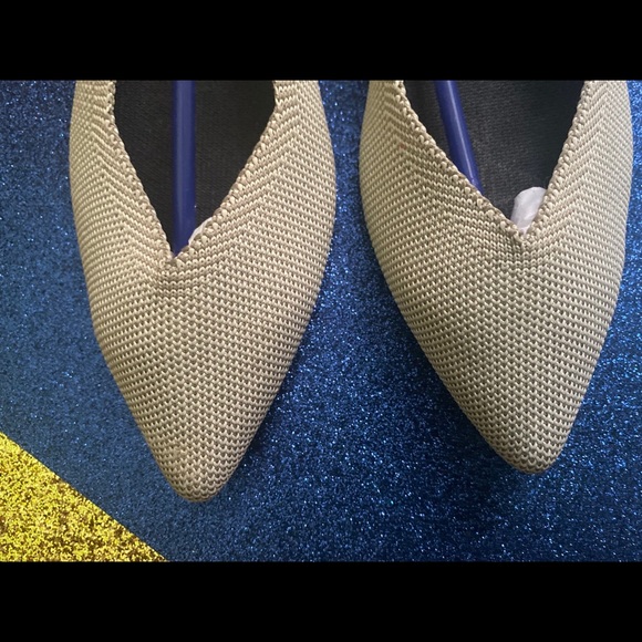 ROTHY'S GREY BLUE HALO RETIRED POINTED Flats LUX - Picture 12 of 13